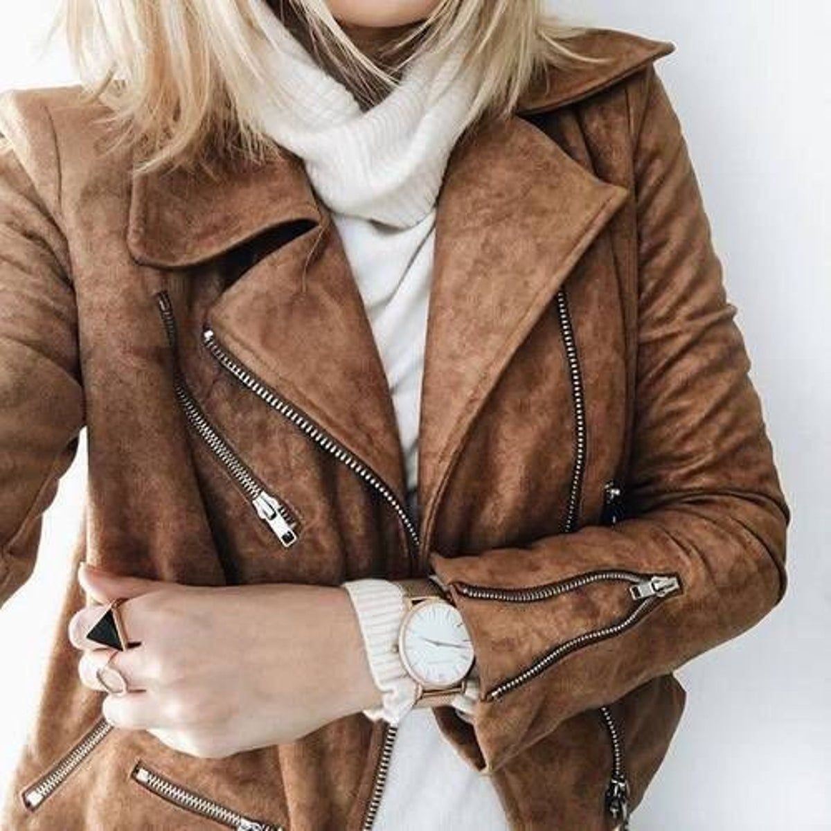 leather jacket women