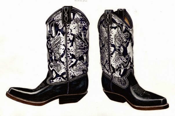 cowhide boots
