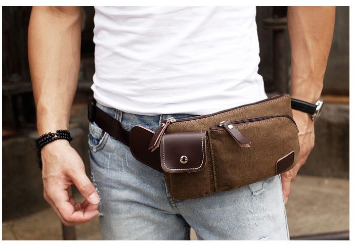 leather belt bag