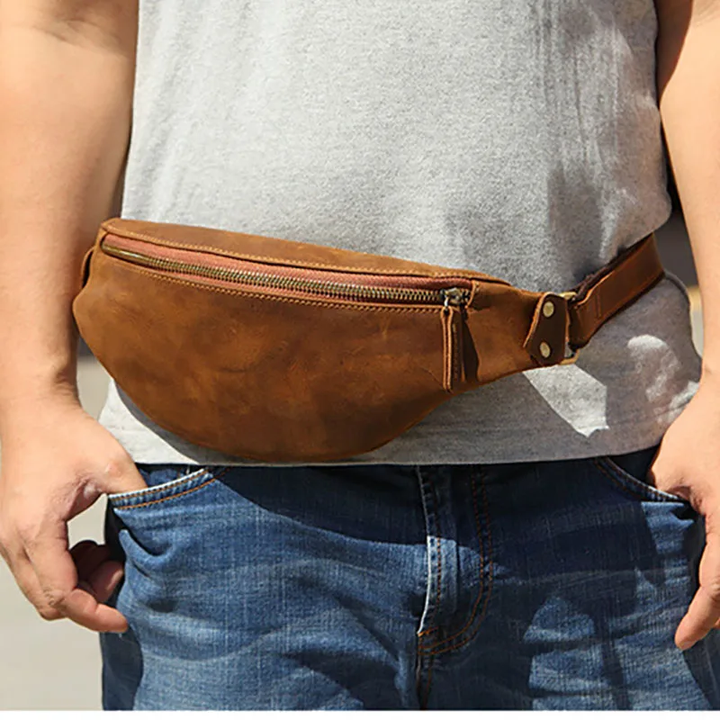 leather belt bag