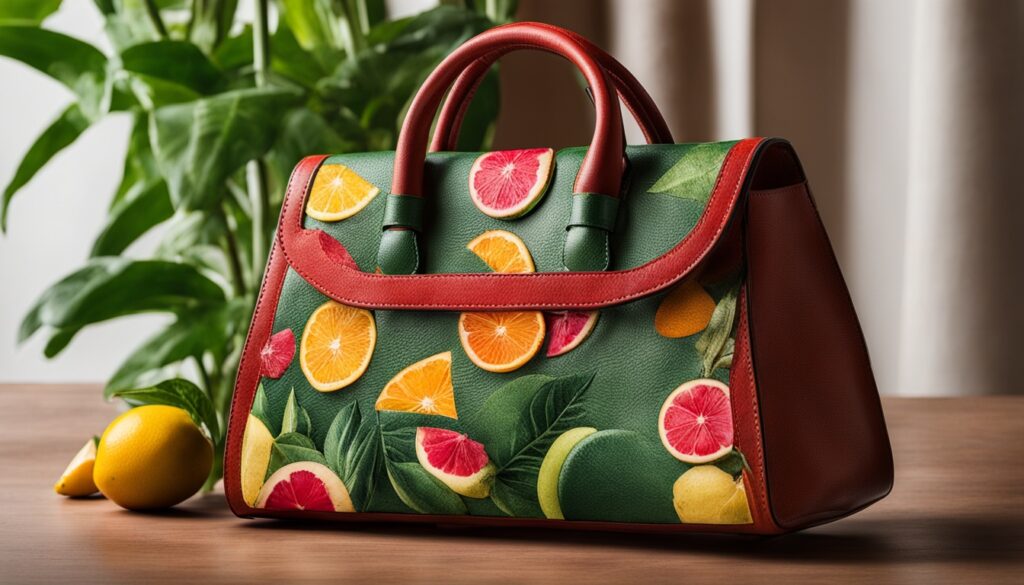 fruit waste leather