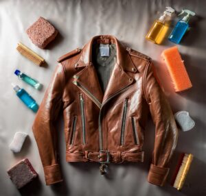 clean leather jacket