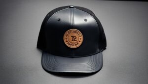 hat leather patch