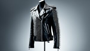 spiked leather jacket