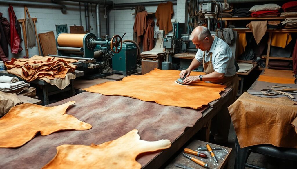 Nubuck Leather Manufacturing